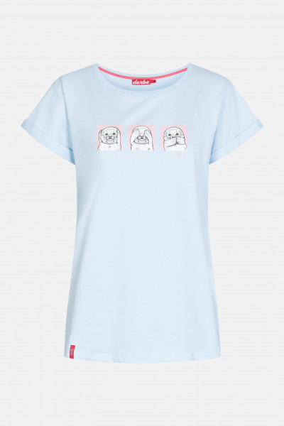 Derbe Kegelrobbe Damen Shirt Wan Blue Hellblau Derbe Kegelrobbe Damen Shirt Wan Blue Hellblau