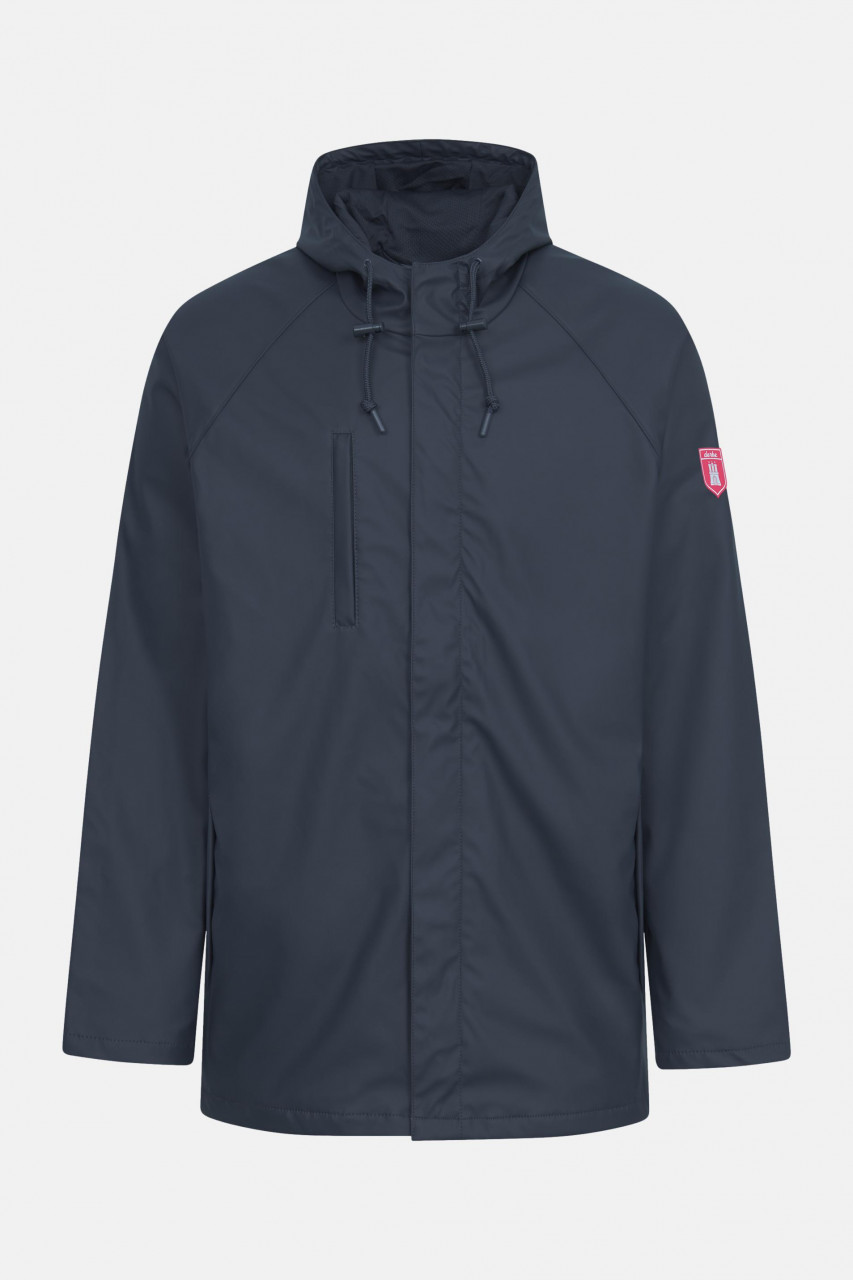 Derbe Regenjacke Passby Plain Herren Friesennerz Blau