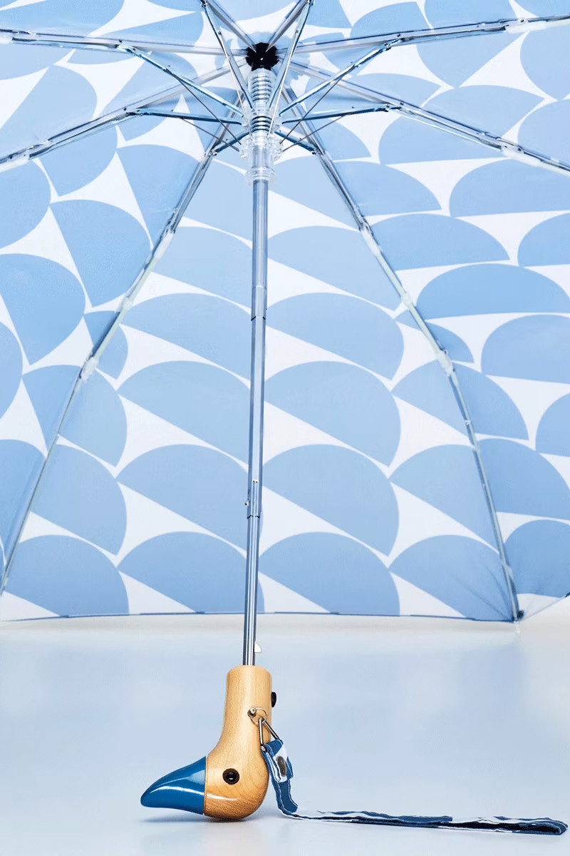 Original Duckhead Regenschirm Jeans Blau Grafisch