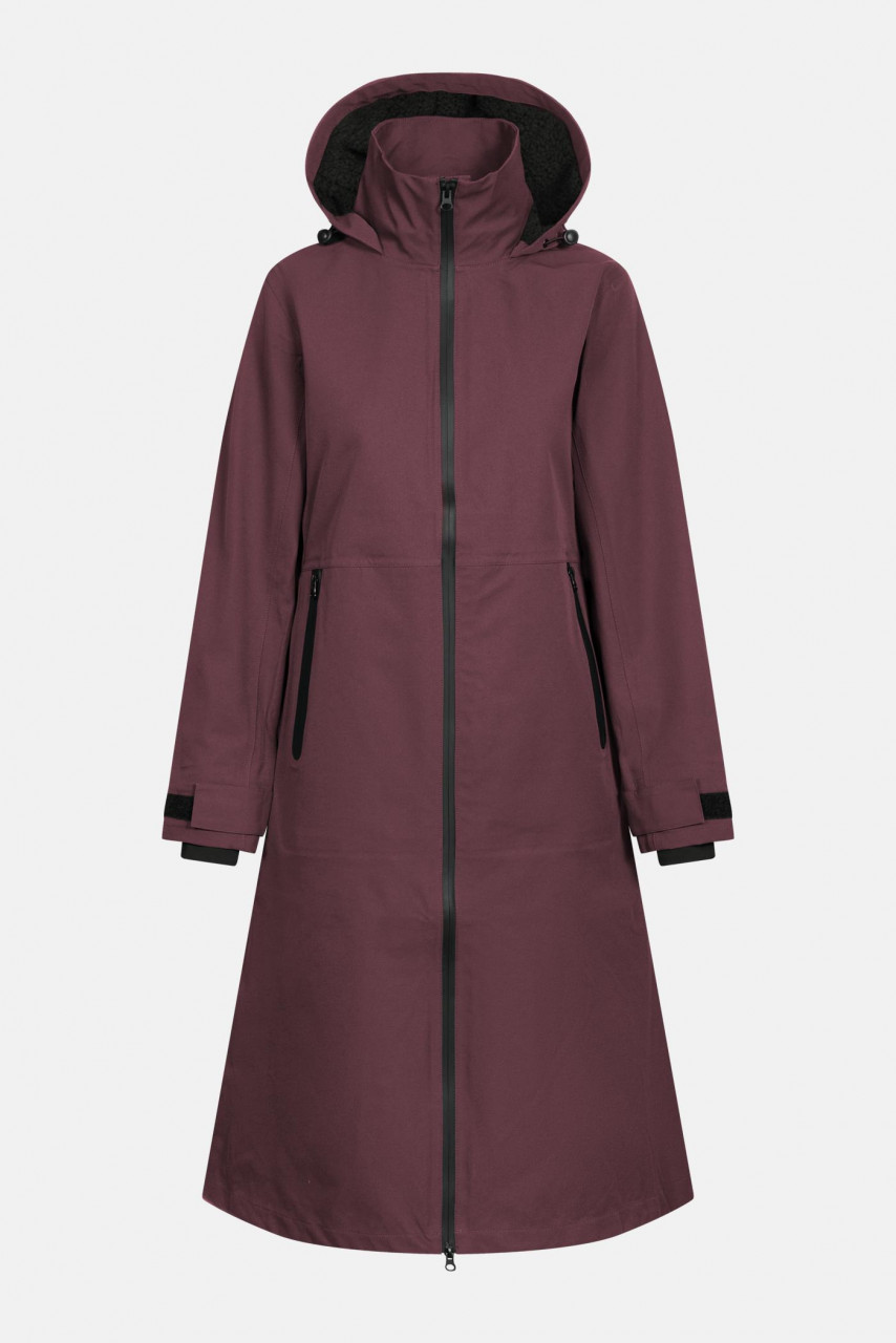 Danefae Regenmantel Danedogwalker Damen Weinrot Braun Rot