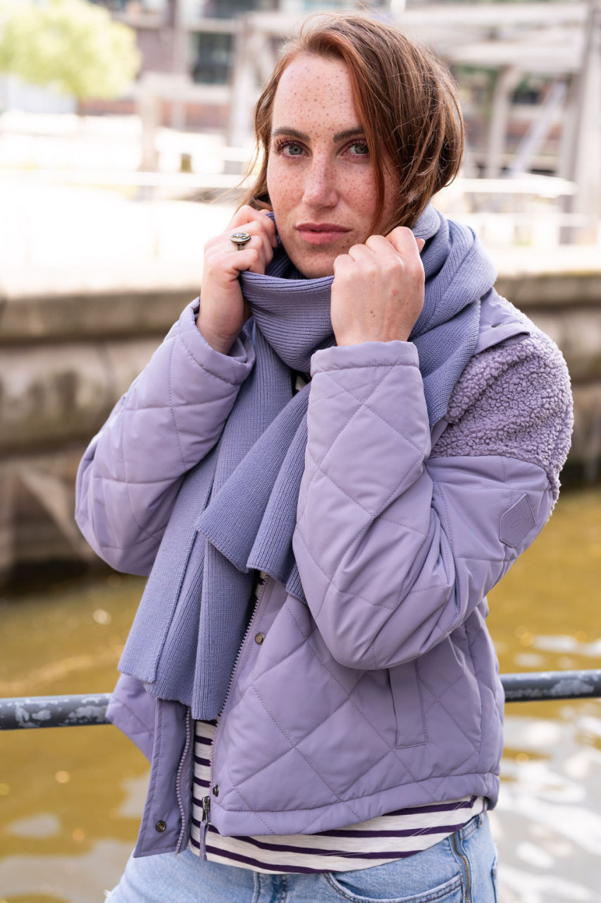 Derbe Schal Bonny Scarf Flieder Grau