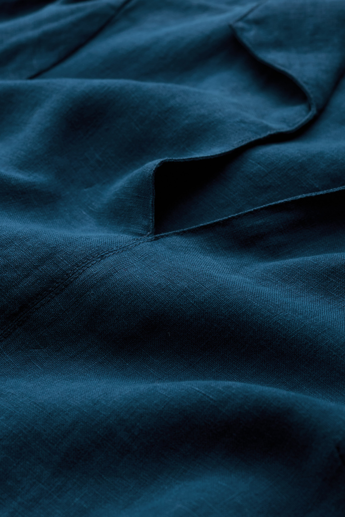 Seasalt Kleid Fen Violet Damen Blau Petrol Leinen Fischer