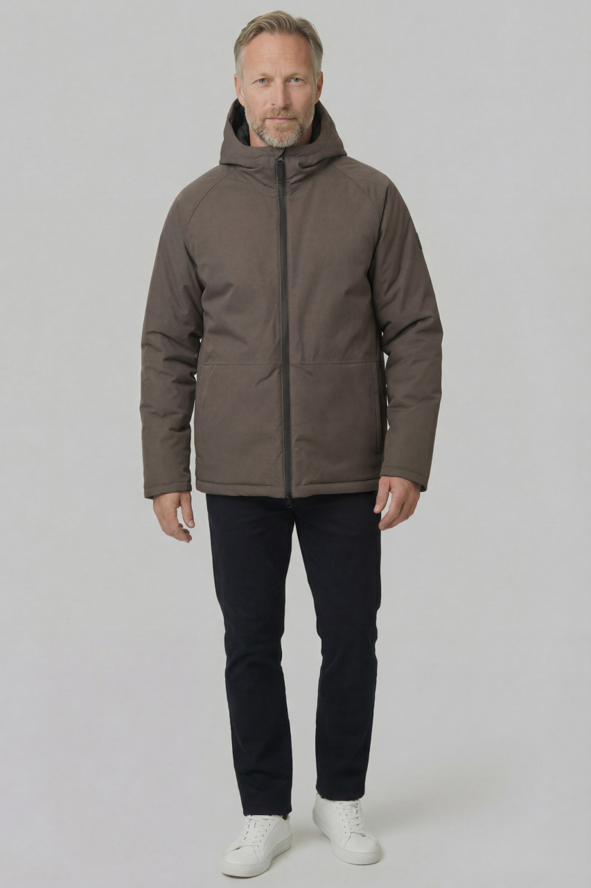 Derbe Winterjacke Deutholm Herren Braun Warm Gefüttert