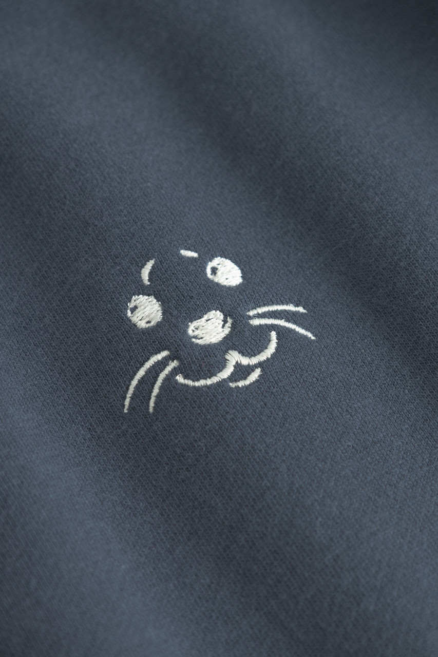 Derbe Sweatshirt Robbenschnute Striped Damen Blau Crewneck