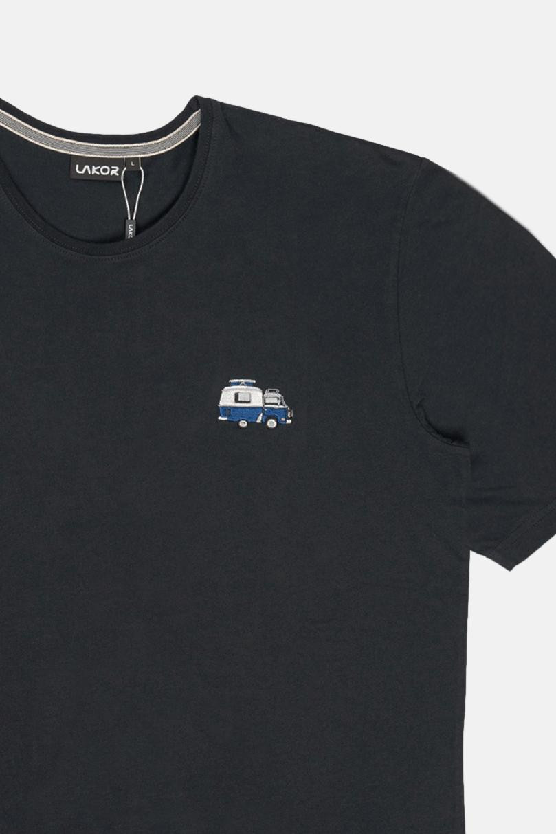 LAKOR T-Shirt Mini Ocean Camper Herren Schwarz Wohnmobil
