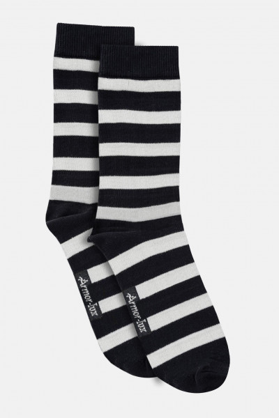 Socken Chaussettes Tri Loer Blau Weiß Gestreift für Herren von Armor Lux