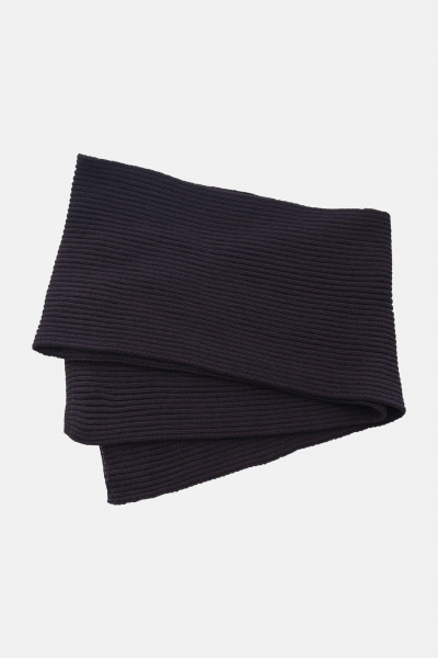 Ripp Strickschal Schurwolle - Merino Hanseheld Rippenstrick Schal - marine