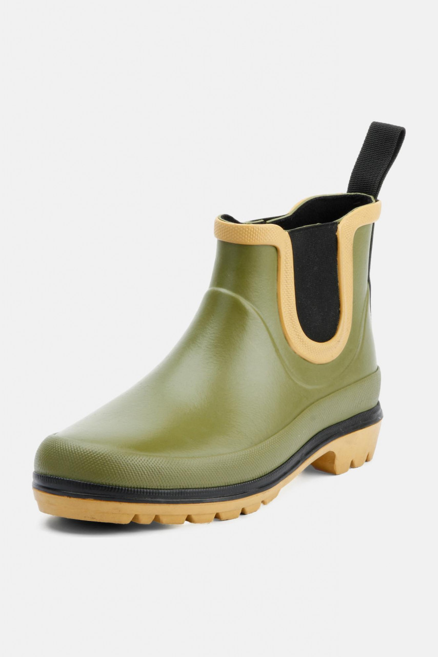 Grand Step Shoes Vickie Multi Gummistiefel Oliv Grün Halbhoch Gummischuhe