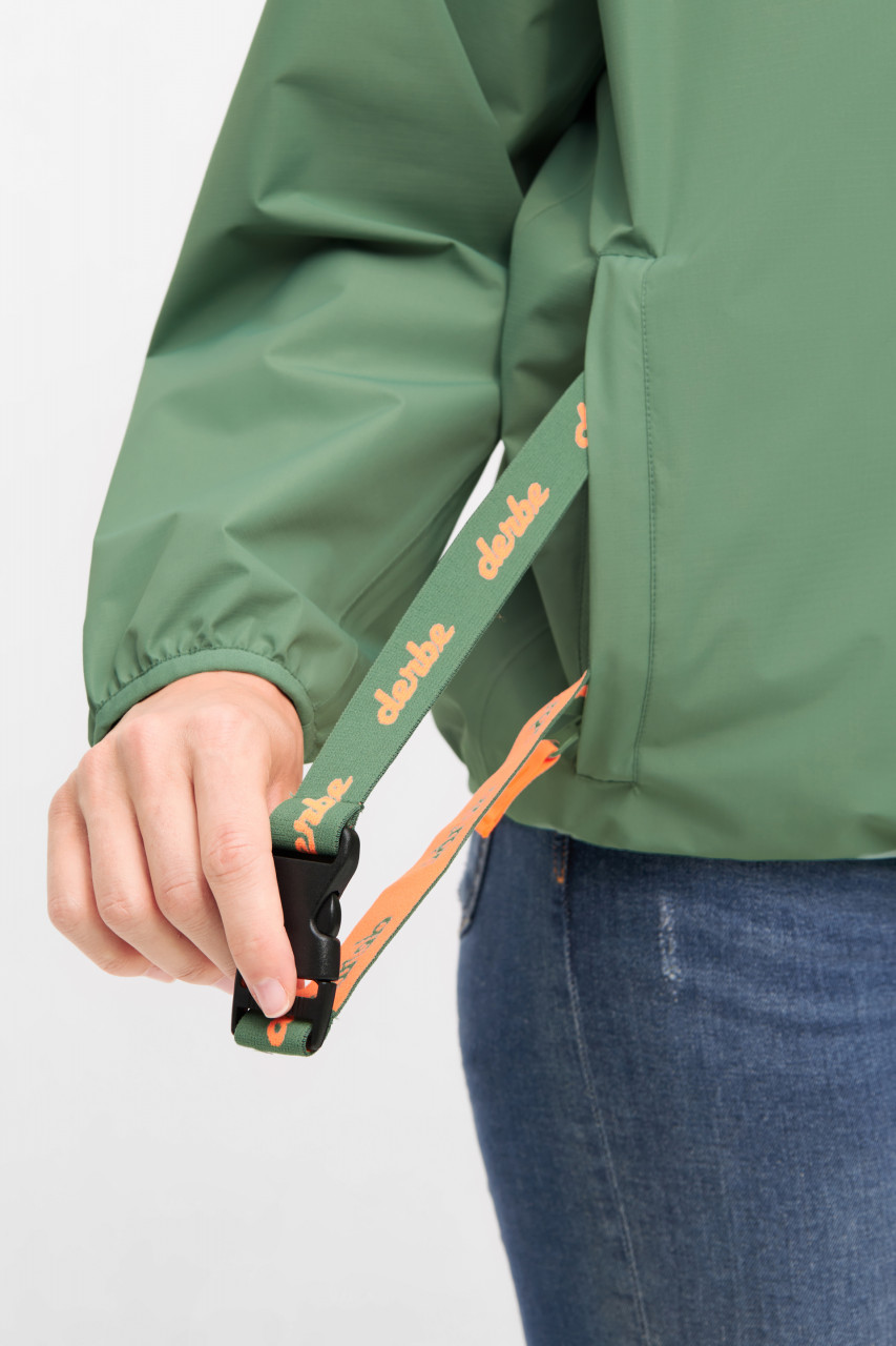 Derbe Regenjacke Packby Damen Grün Packbar