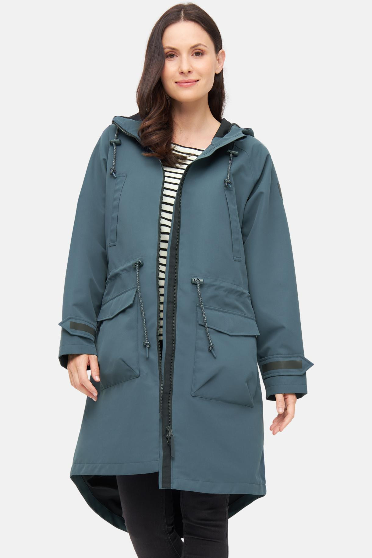 Derbe Regenjacke Phoeby Dog Damen Blau Hundejacke