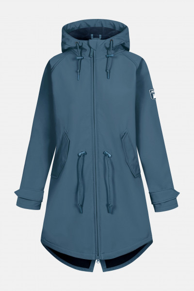 Derbe Island Friese Orion Blue Damen Softshelljacke Blau Nachhaltig