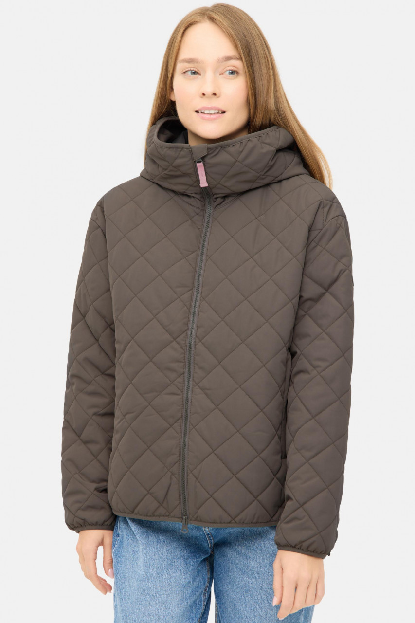 Derbe Übergangsjacke Quiltby Short Damen Braun Steppjacke