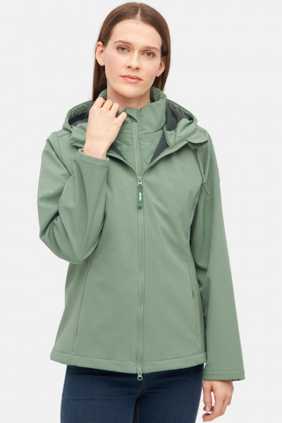Softshelljacke Adeby Grün für Damen von derbe