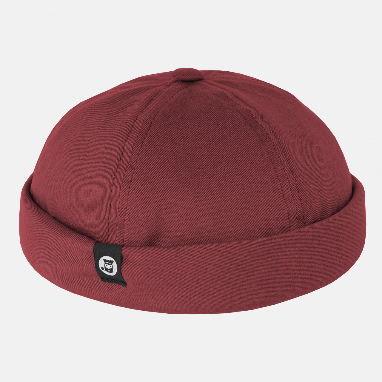 Hanseheld Docker Cap Baumwolle Rot Kurz Flach Mütze