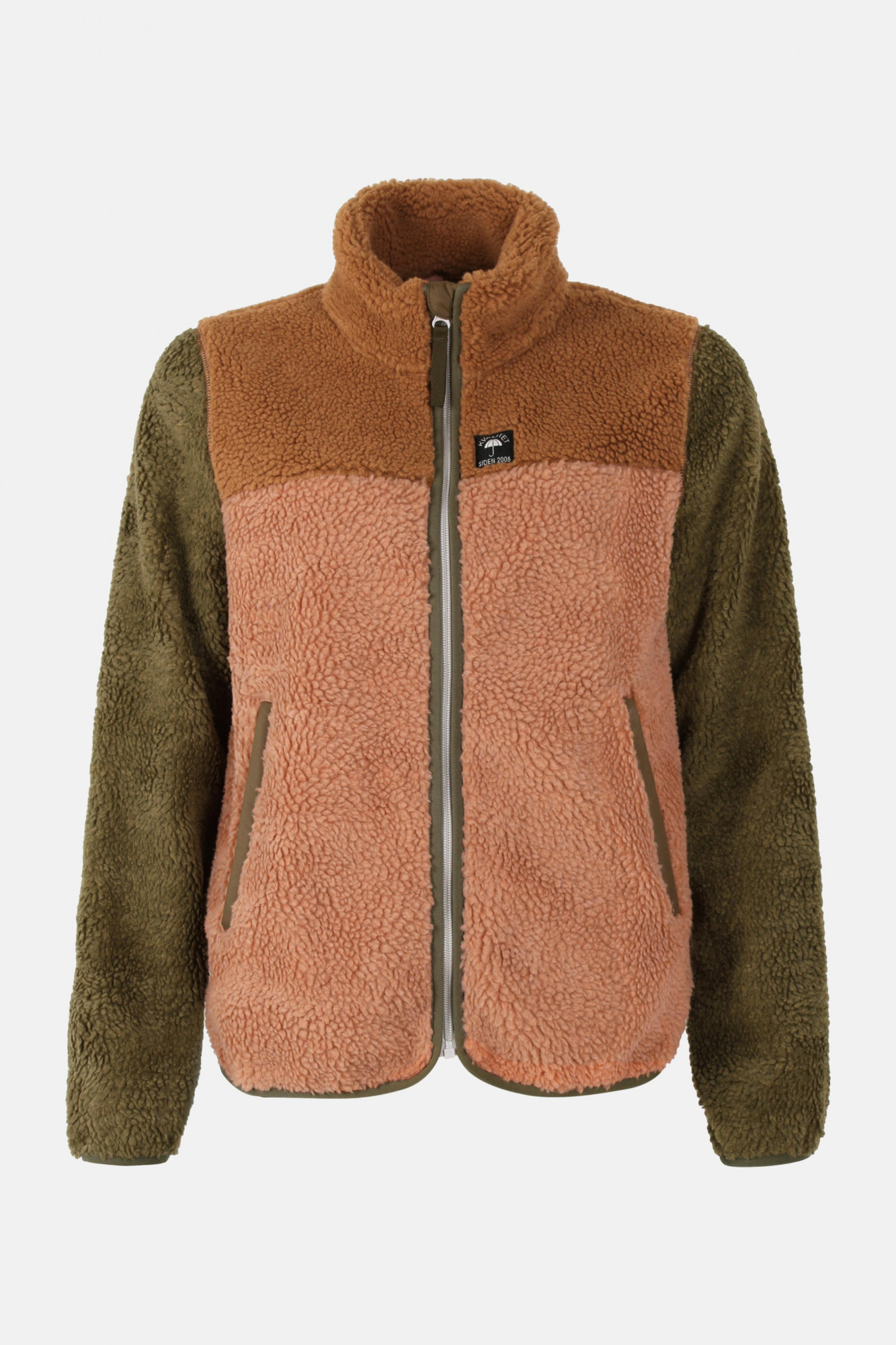 Danefae Fleecejacke Danebirk Damen Beige Braun Oliv Grün Teddy