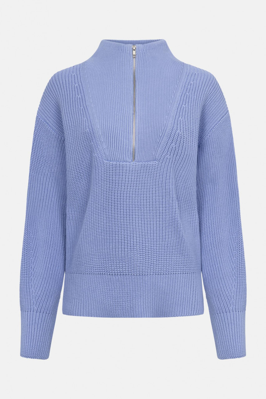 MELA Rippstrick Troyer KIMAYA Damen Hellblau Baumwolle Nachhaltig