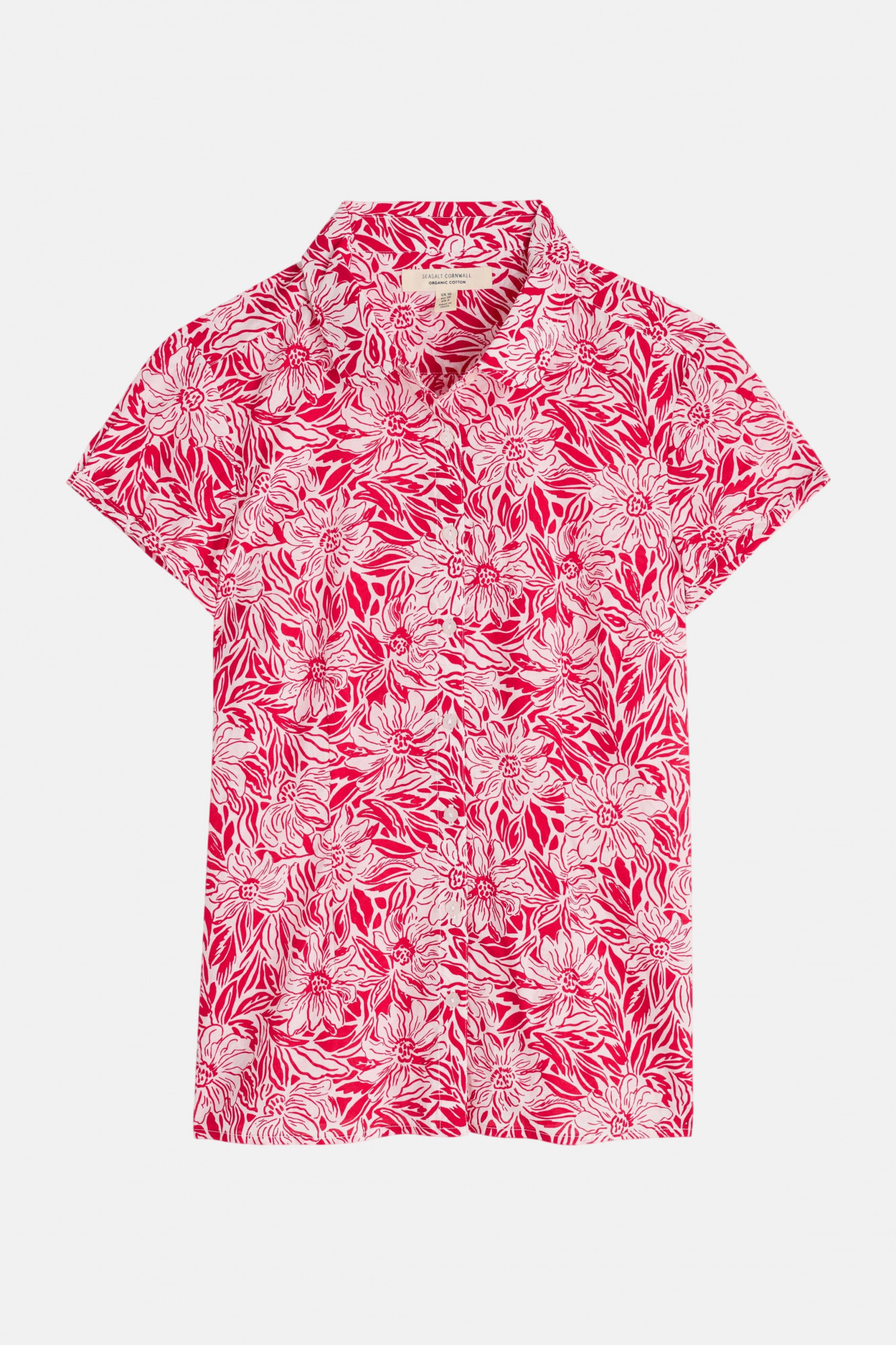 Seasalt Cornwall Rushmaker Bluse Rot Pink Blumen