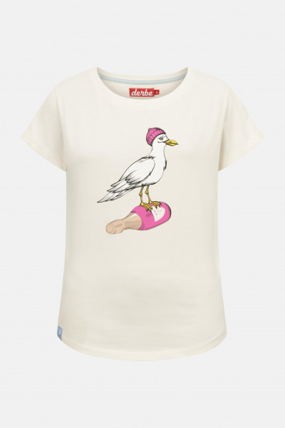 Derbe Sturmmöwin Damen T-Shirt Off White Weiß