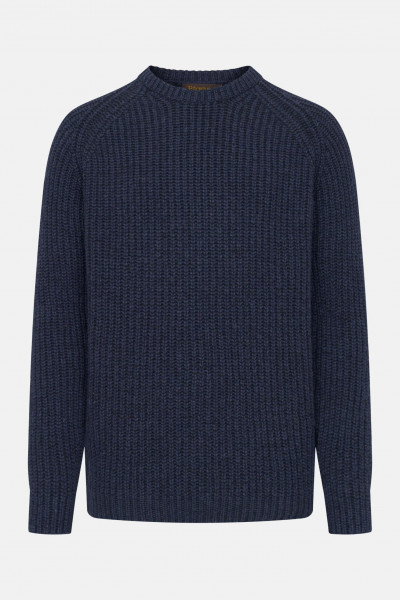Fisherman out of Ireland Herren Pullover Blau Schwarz Rippstrick