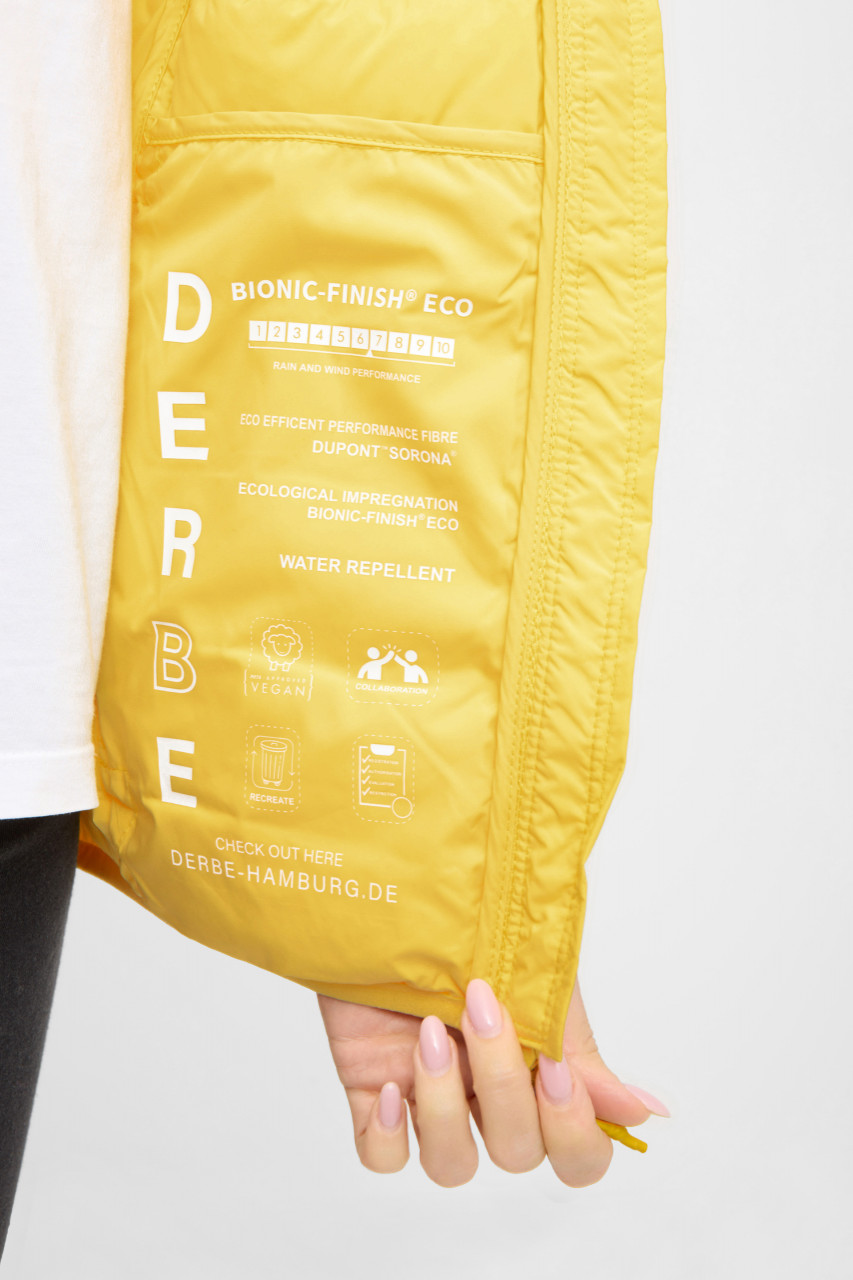 Derbe Damen Steppjacke Lightby Gelb Übergangsjacke