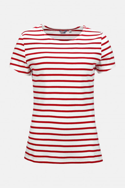 Streifenshirt  Rot für Damen von modAS