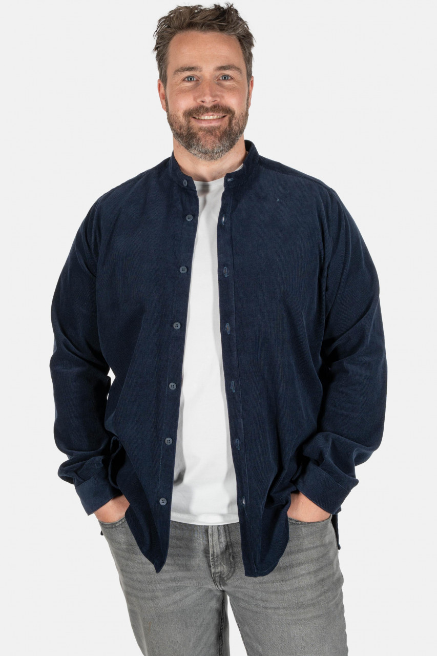 Hanseheld Cordhemd Herren Blau