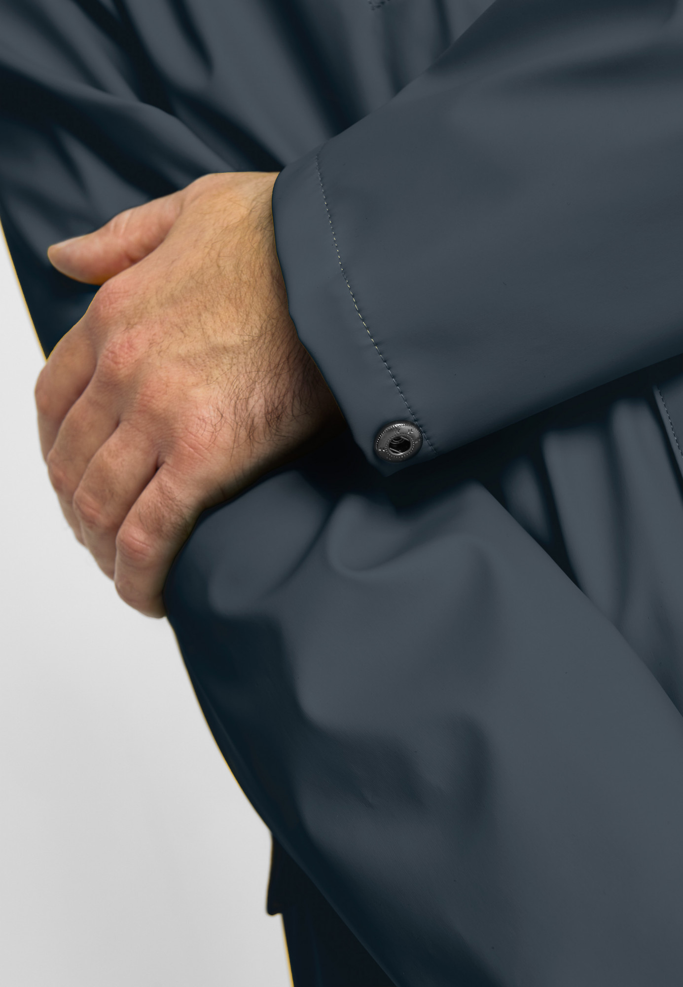 Detailansicht von einer Regenjacke