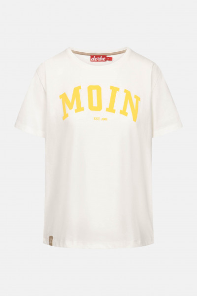 Derbe T-Shirt Moin Damen Gelb GOTS Organic