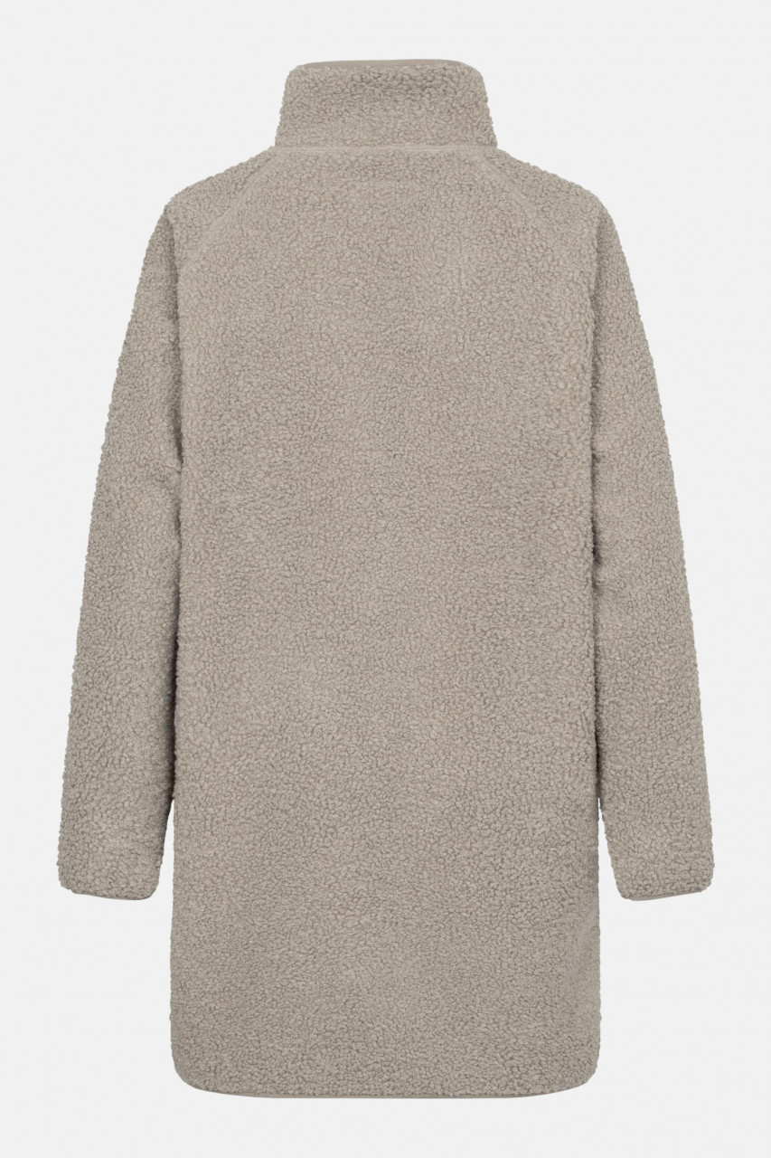 Derbe Damen Fleecejacke Kuschelby Long Beige Teddy