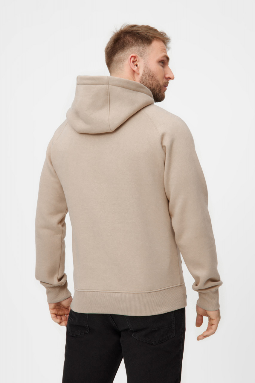 Derbe Hoodie Sturmmöwe Mono Herren Beige Kapuzenpullover GOTS