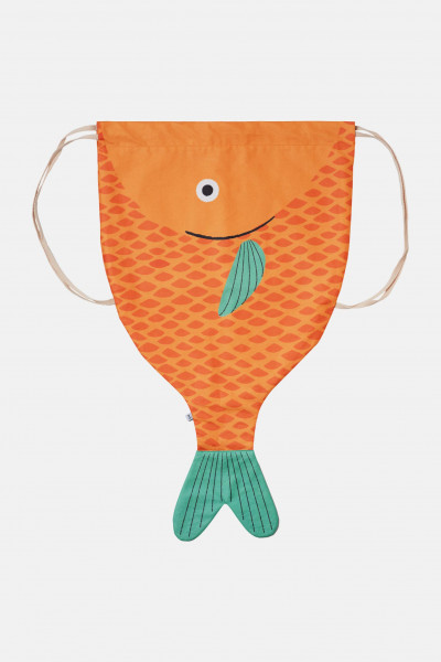 Don Fisher Fisch Rucksack Groß Orange Wasserabweisend