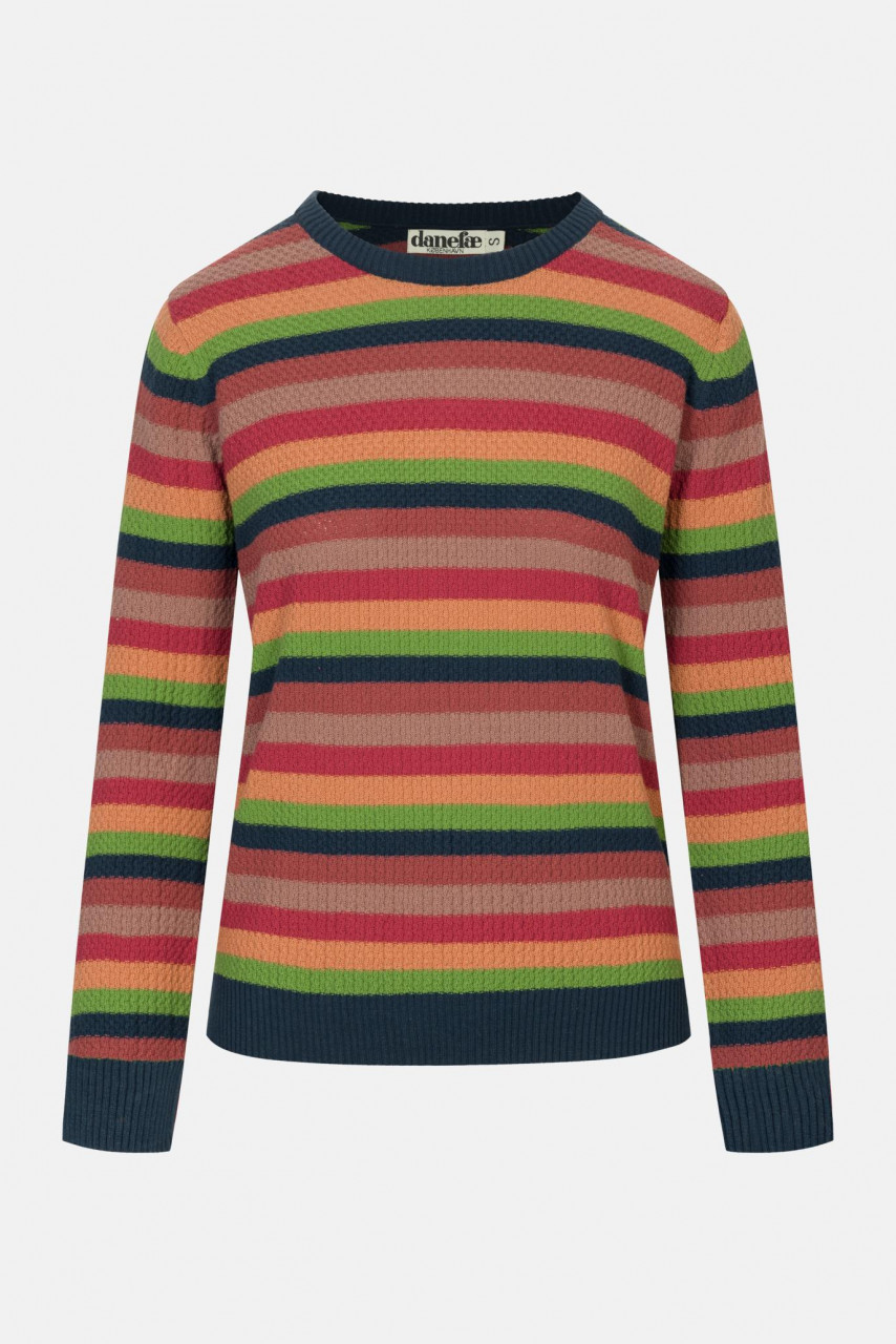 Danefae Danepearly Hole Knit Damen Pullover Tonic Stripe Bunte Streifen