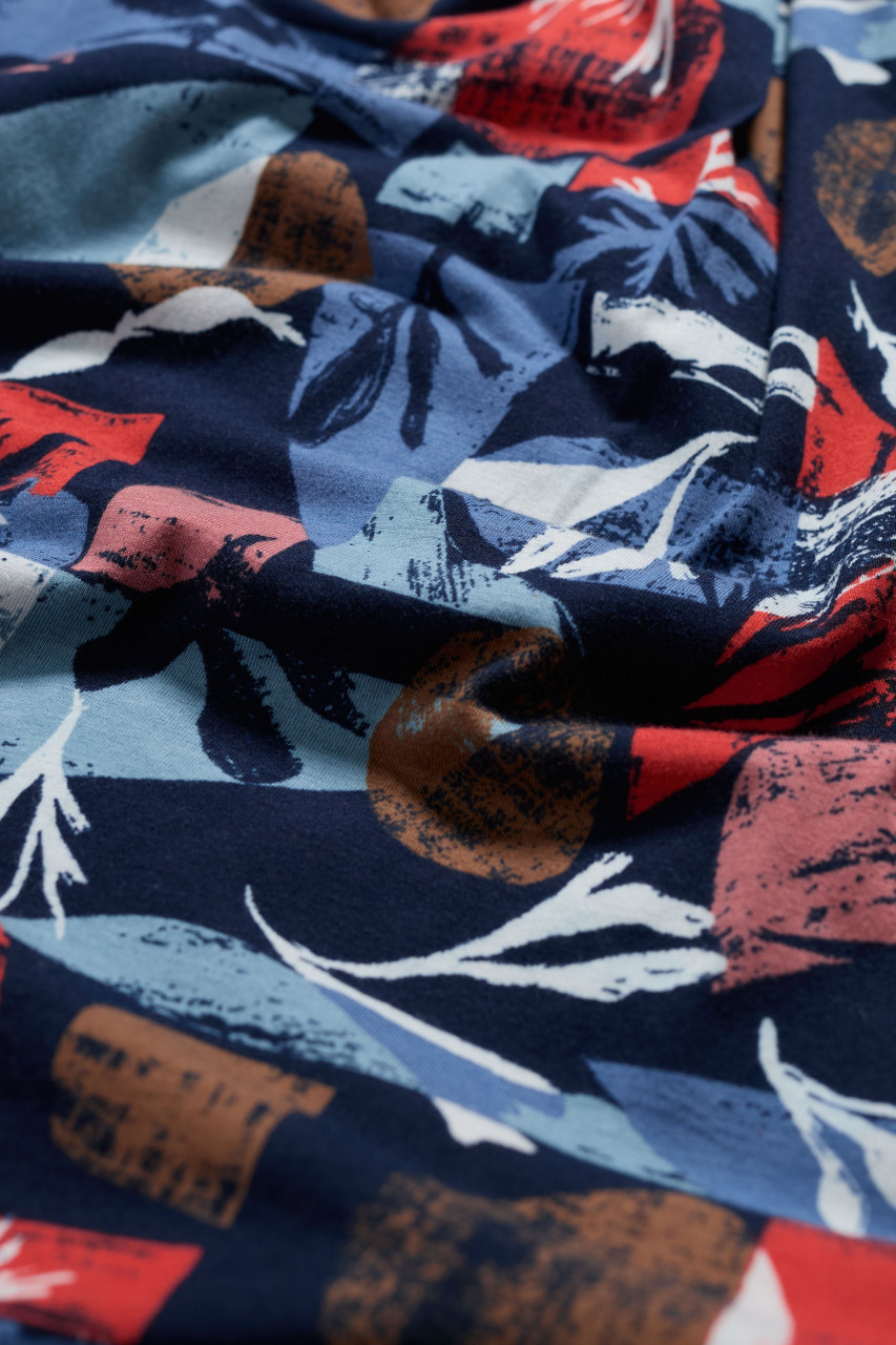 Seasalt Kleid Wild Bouquet Damen Blau Muscheln Grafisch