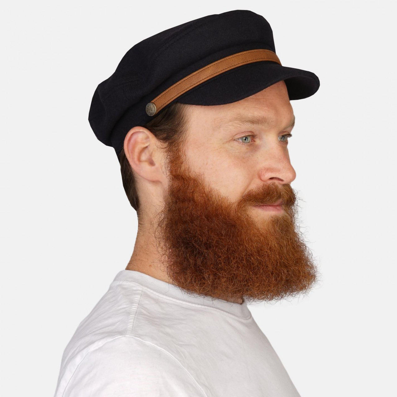 Hanseheld Elbsegler Wolle Marine-Blau Band