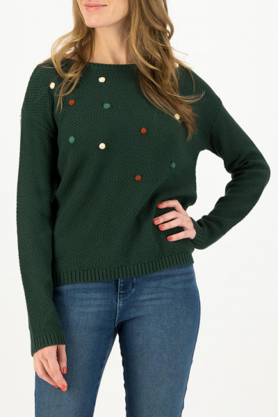 Blutsgeschwister Sea Promenade Damen Strickpullover Healthy Green Grün
