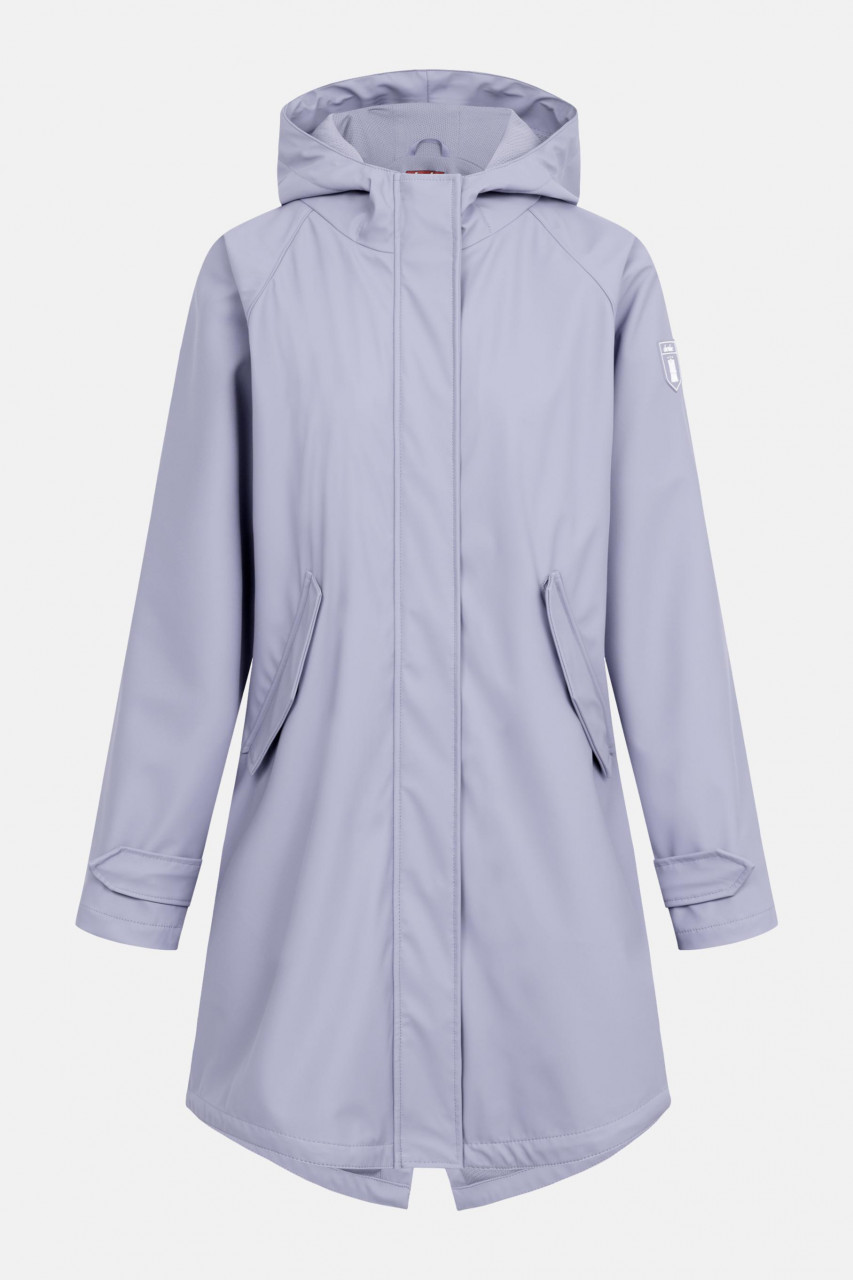 Derbe Regenjacke Traveby Friese Plain Damen Flieder Grau