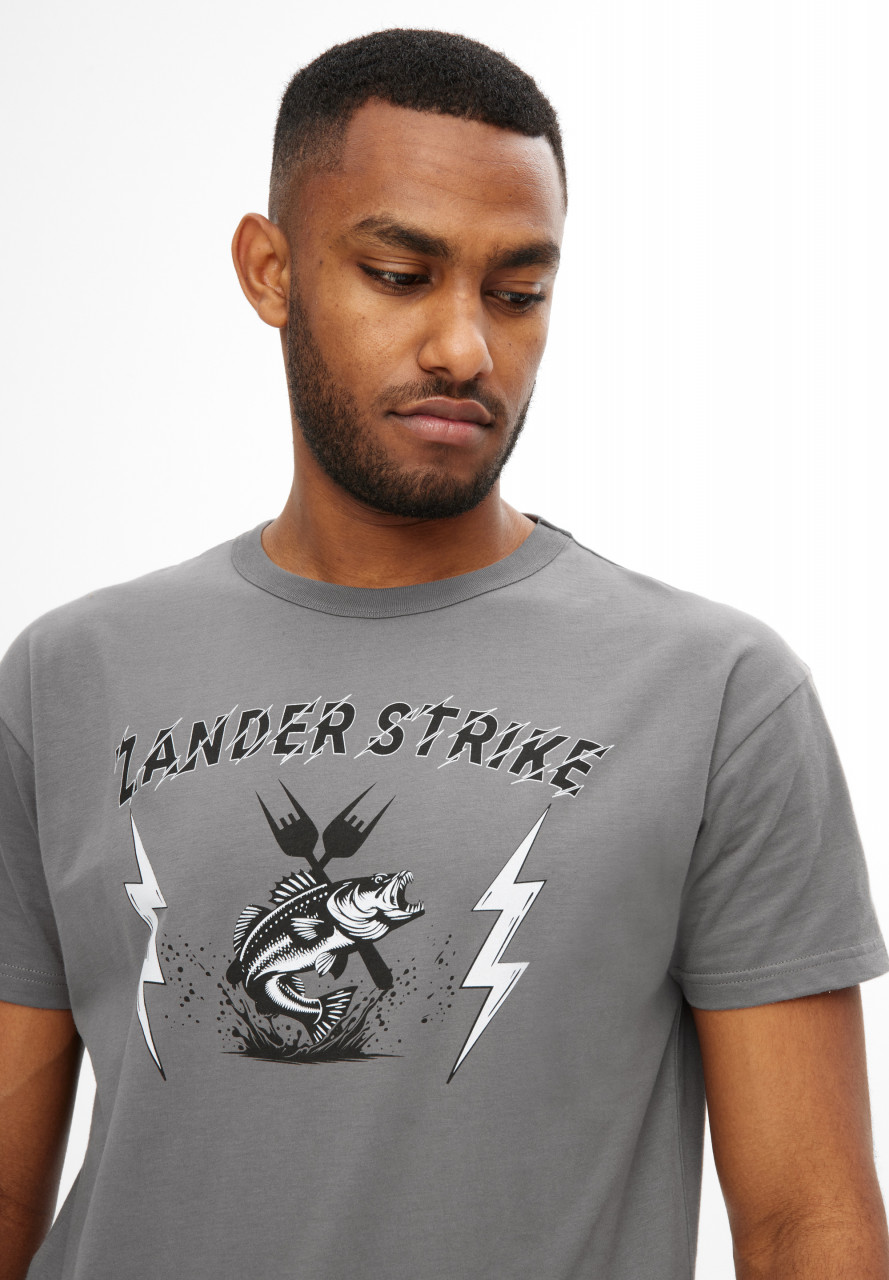 Derbe T-Shirt Zander Strike Herren Grau GOTS Organic