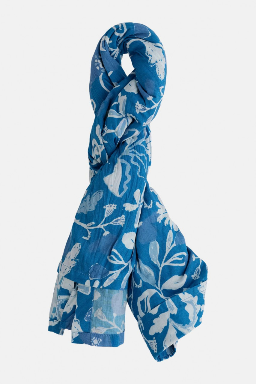 Seasalt Bluse Larissa Damen Weiß Blau Blumen Floral