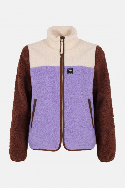 Danefae Danebirk Fleecejacke Flieder Braun Rot Weiß
