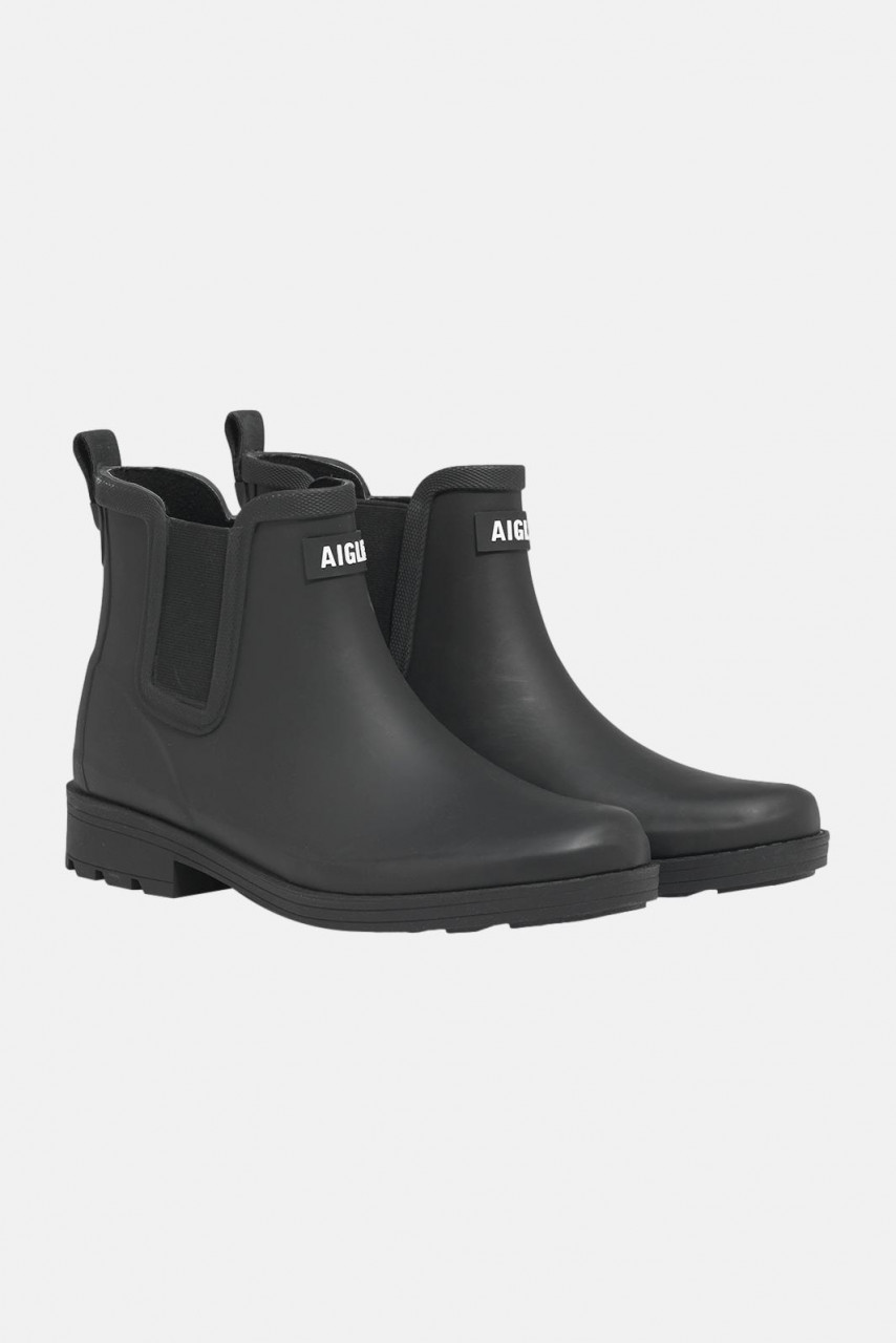 Gummistiefel Carville Schwarz für Damen von Aigle - Seitlich