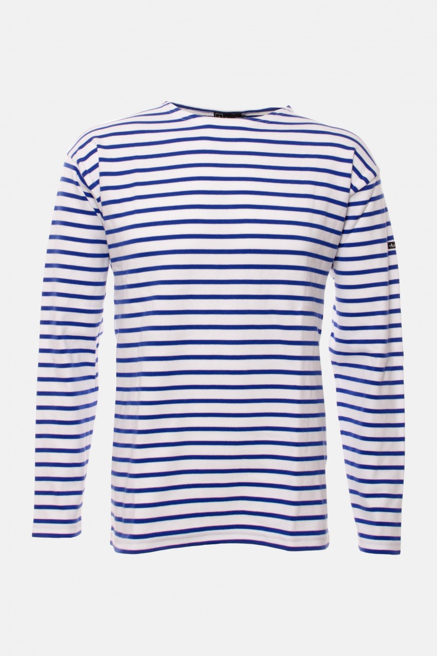 Armor Lux Loctudy weiß-sternblau Streifenshirt Herren