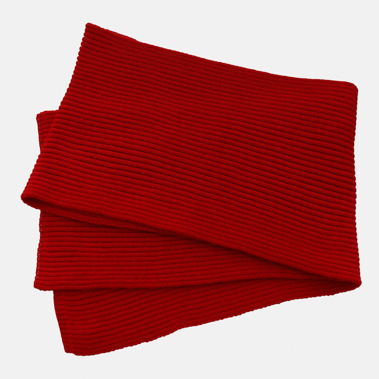 Strickschal Rippstrick Merino Rot für Unisex von Hanseheld