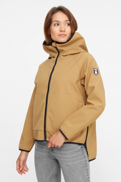 kk Derbe Peutby Damen Softshelljacke Doe Black Ocker Braun Schwarz Derbe Peutby Damen Softshelljacke Doe Black Ocker Braun Schwarz