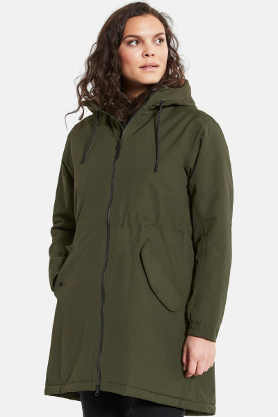 Didriksons Marta-Lisa Damen Parka Wintermantel Deep Green Oliv