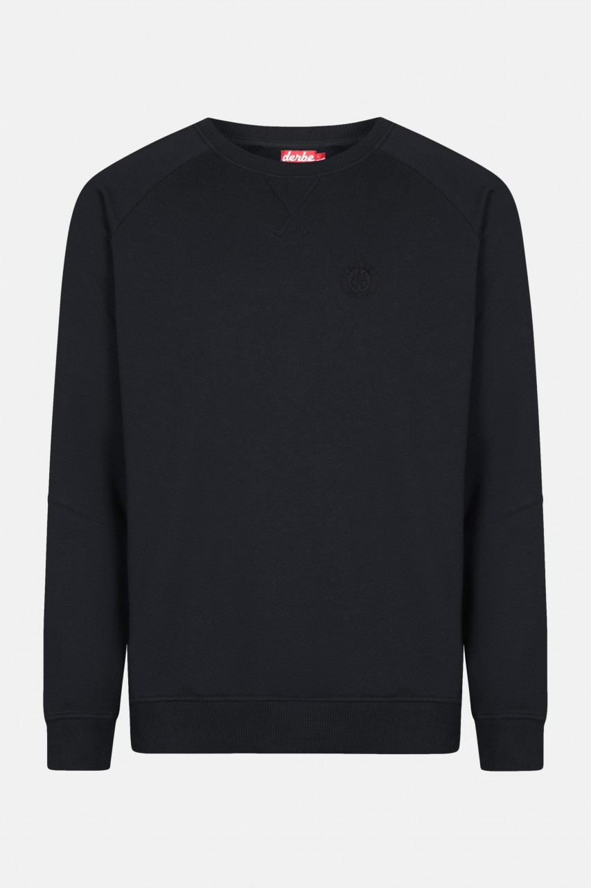 Derbe Sweat Crew Herren Pullover Phantom Schwarz