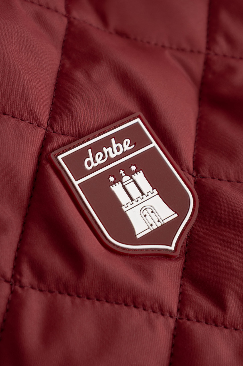 Derbe Übergangsjacke Quiltby Short Damen Rot Bordeaux Steppjacke