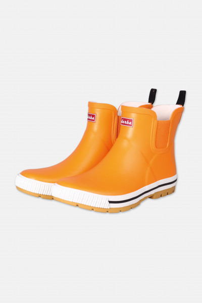 Derbe Wattpuuschen Pelz Sun Orange Gummistiefel Halbstiefel