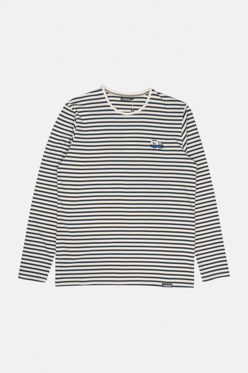 LAKOR Streifenshirt Mini Ocean Camper Herren Blau Weiß Wohnmobil