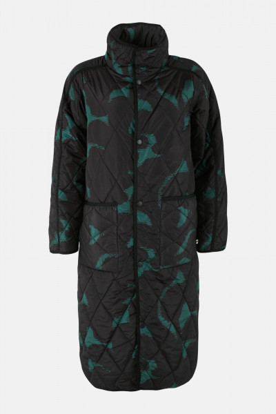 Danefae Übergangsjacke Danecherry Damen Schwarz Petrol Floral Steppjacke
