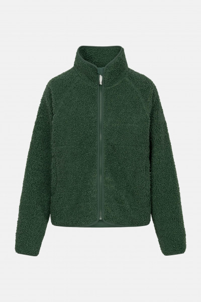 Derbe Damen Fleecejacke Kuschelby Grün Teddy